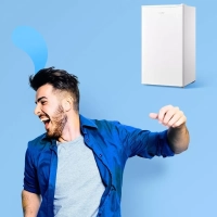 Холодильник RCD98WH1R, LED, GMCC, 66 л, однокамерный, белый