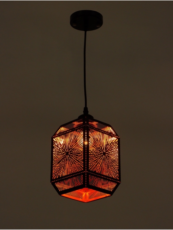 Светильник "Кэлшот" (Сияние) 1х40Вт Е27 черный 13х13х20+100см