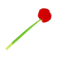 Ручка гелевая-прикол МИКС Меховой шар МИКС (штрихкод на штуке)