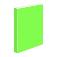 Папка с зажимом А4, 700 мкм, корешок 27 мм, Calligrata Double Neon, внутренний карман, до 180 листов, салатовый неон