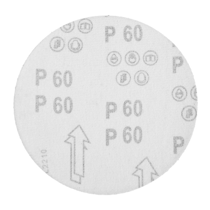 Круг абразивный шлифовальный под Круг абразивный шлифовальный под "липучку" ТУНДРА, 150 мм, Р60, 5 шт.