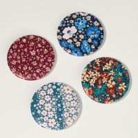 Зеркало складное &laquo;Цветочная поляна&raquo;, d = 7,5 см, с увеличением, цвет МИКС