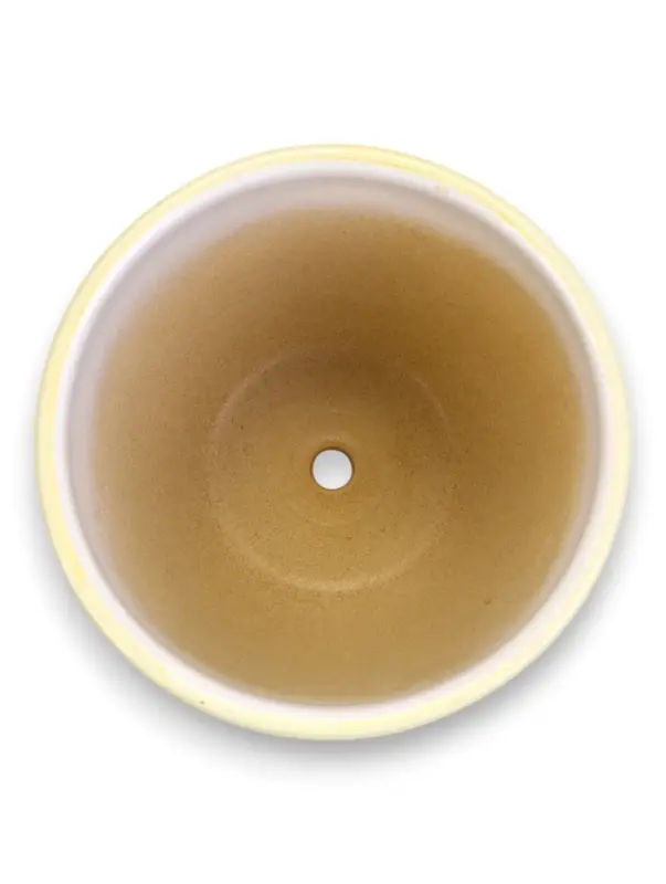 Горшок цветочный поддоном  1 л,  керамика, Тропики (М)