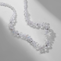 Колье &laquo;Крошка&raquo; блеск, цвет радужный в серебре, 40 см