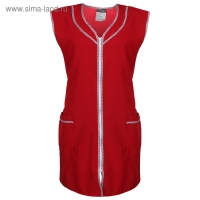 Халат габардин на молнии, без рукава, р. 52-54, рост 170-176, цвет бордовый