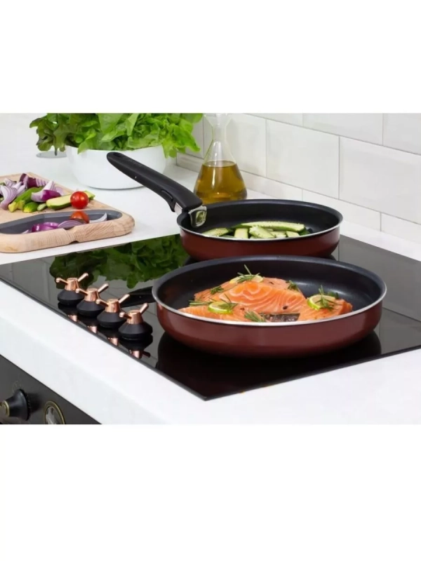 Набор посуды со съемной ручкой Ingenio Red