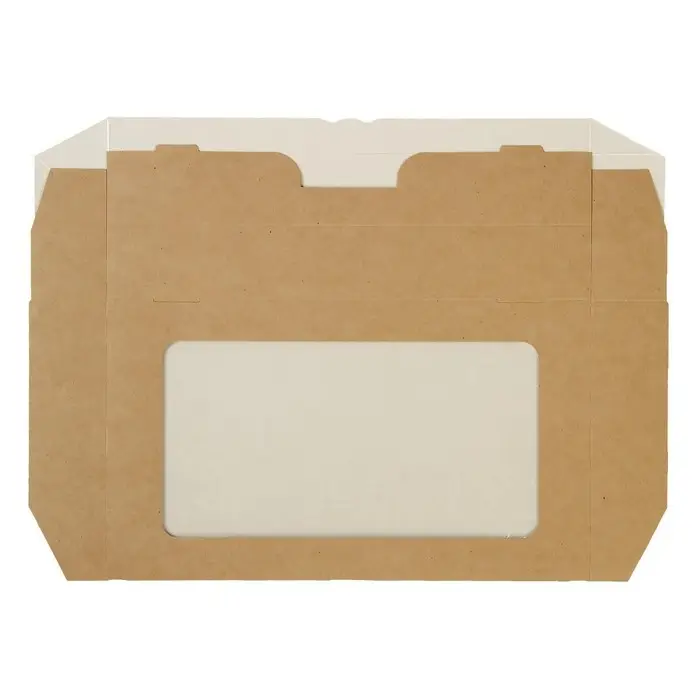 Коробка складная, с окном, крафт, 22 х 12 х 5,5 см