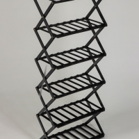 Подставка для цветов Greengo, 6 полок, 50 &times; 25 &times; 110 см, напольная, бамбук, чёрная