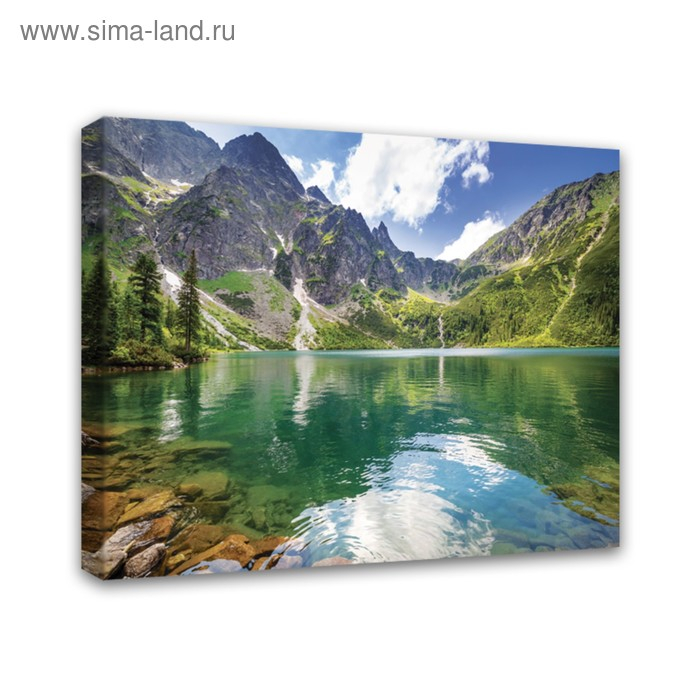 Картина на подрамнике "Горное озеро" 40*50 см