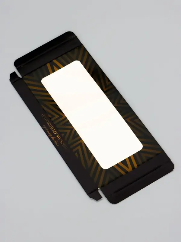 Подарочная коробка под плитку шоколада, с окном, &laquo;Натоящему мужчине&raquo;, 17.1&times;8&times;1.4 см