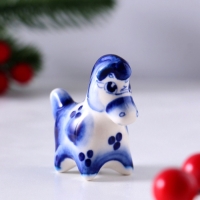 Сувенир Конь Дымка, 5х5,5х2,5 см, гжель