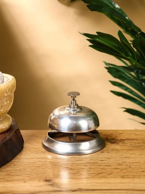 Звонок настольный, латунь 9,5х9,5х7,5 см