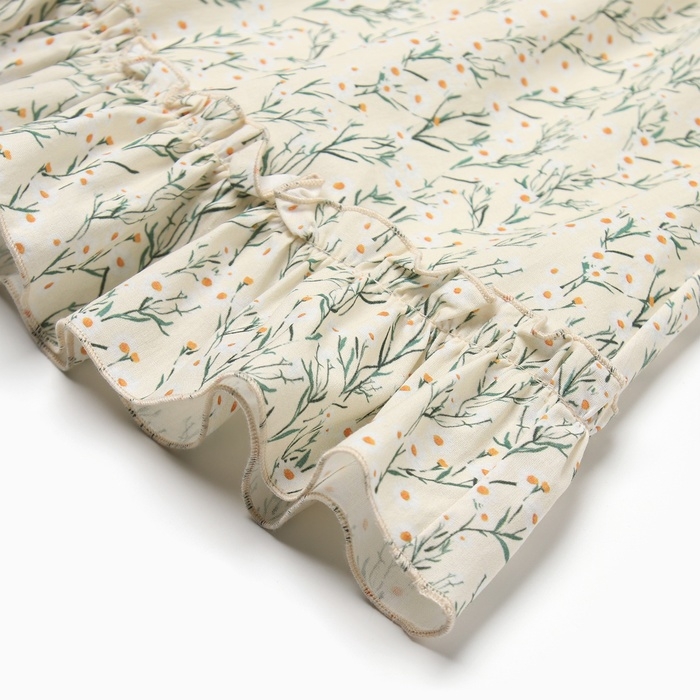 Блузка для девочки MINAKU &laquo;Ромашки&raquo;, цвет молочный, рост 122 см