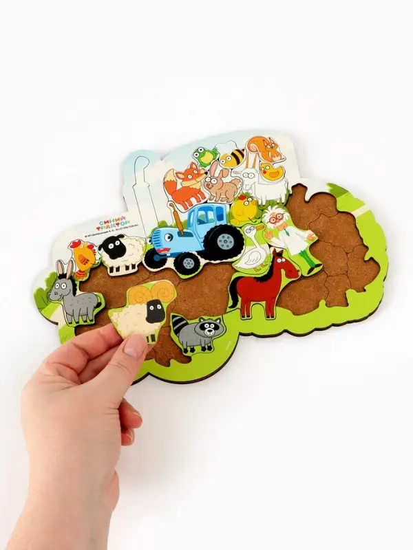 Пазл ПЗ110 Синий трактор