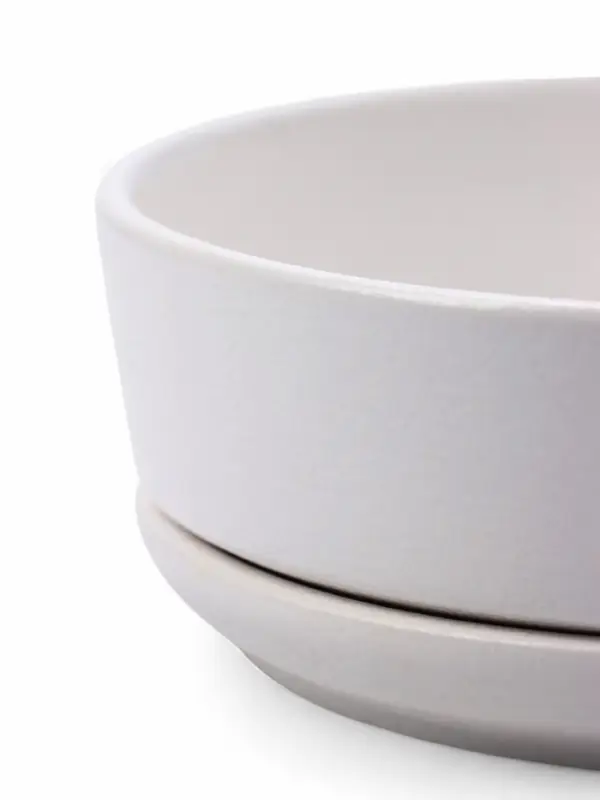 Горшок бонсайница 0,7 л, 15&times;5,5 см  для кактусов и суккулентов белый, керамика "Огма"