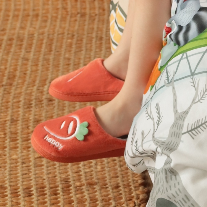 Тапочки детские, размер 30-31, цвет красный