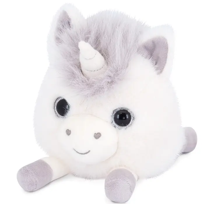 Мягкая игрушка "Единорог Лошарик", 12 см, серый 2629/12B
