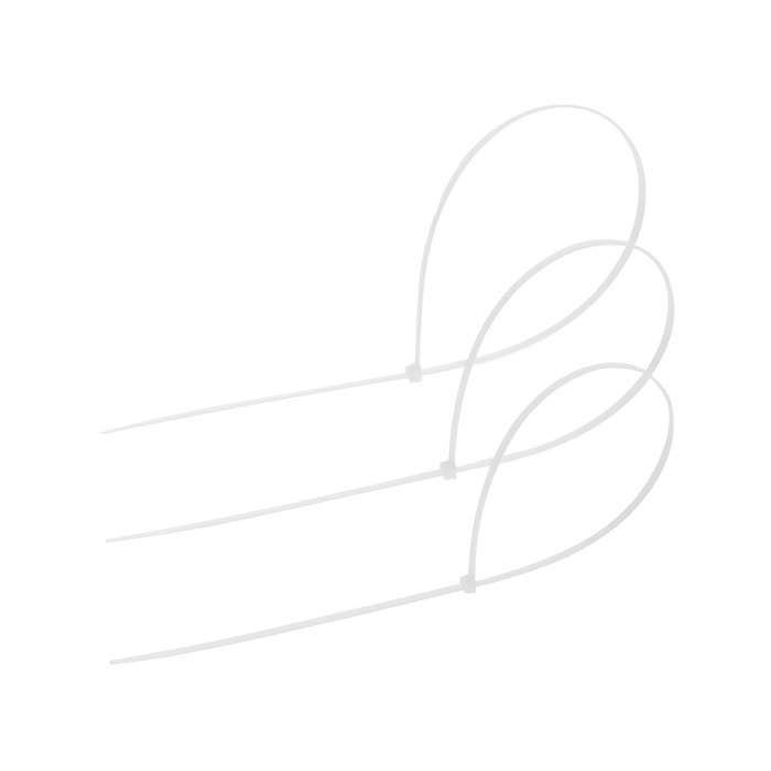 Хомут нейлоновый для стяжки, ТУНДРА, 9х760 мм, белый, 100 шт