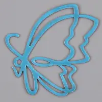 Топпер для торта &laquo;Бабочки&raquo;, 5 шт., розовое золото