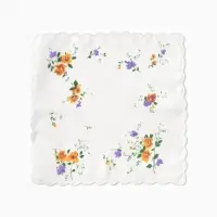 Платки носовые женские Экономь и Я "Полянка" 30*30 см, (набор 12 шт), рис. МИКС,100% пэ