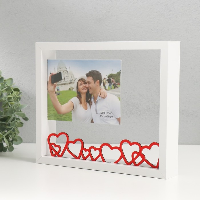 Фоторамка МДФ 10х15 см "История любви" 23,7х4х20 см