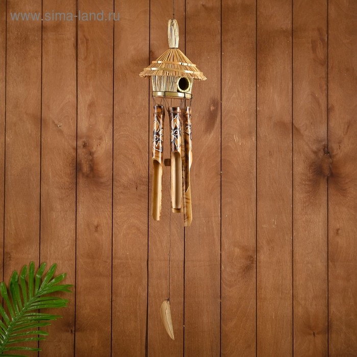 Музыка ветра "Цветочки" бамбук 15х15х100 см