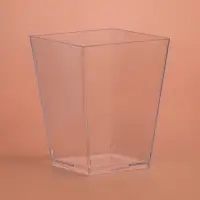 Форма пластиковая одноразовая для фуршета &laquo;Квадрат&raquo;, 150 мл, прозрачная