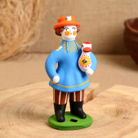 Дымковская игрушка «Мужик с подарком», микс Дымковская игрушка «Мужик с подарком», микс