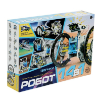 Набор для опытов &laquo;Робот&raquo;, 14 в 1, работает от солнечной батареи