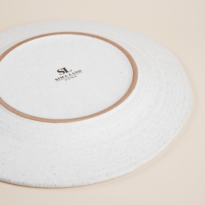 Набор тарелок керамических SL Home &laquo;Арена Бланка&raquo;, d=26,5 см, цвет белый