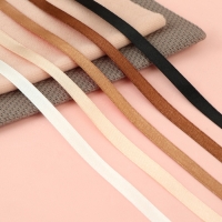 Набор атласных лент, 5 шт, размер 1 ленты: 6 мм &times; 23 &plusmn; 1 м, цвет коричневый спектр