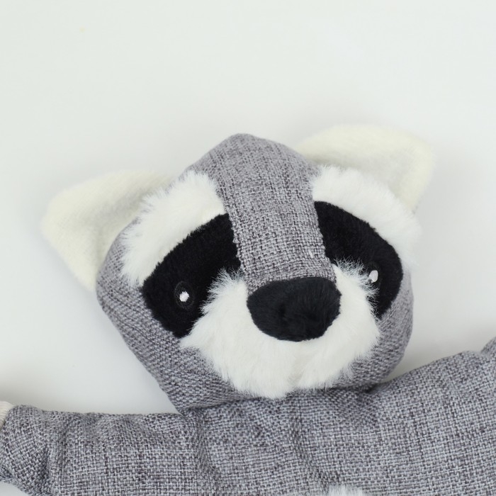 Игрушка текстильная с канатом Игрушка текстильная с канатом "Енот" с пищалкой, шуршащая, 26 х 28 см