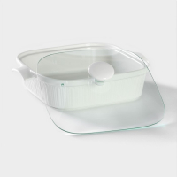 Мармит из жаропрочной керамики квадратный Magistro «Бланш», 2,2 л, 27,5×23,2×12 см Мармит из жаропрочной керамики квадратный Magistro «Бланш», 2,2 л, 27,5×23,2×12 см