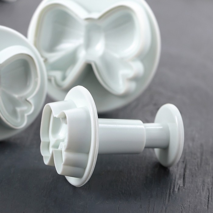 Набор плунжеров кондитерских Доляна &laquo;Бантик&raquo;, 3 шт