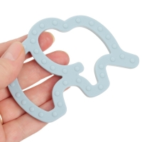 Прорезыватель силиконовый &laquo;Слоник&raquo;, цвет синий, Mum&Baby