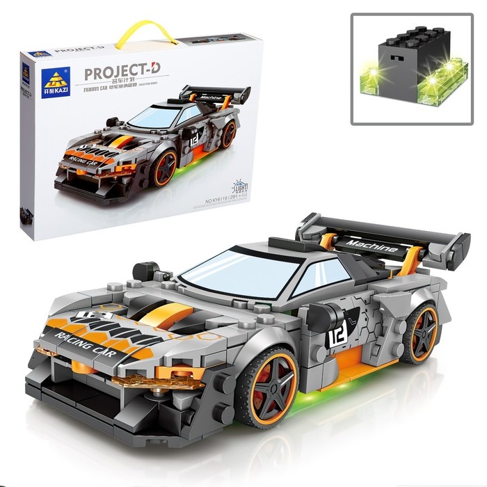 Конструктор Гонка «Драйв», световые эффекты, 291 деталь Конструктор Гонка «Драйв», световые эффекты, 291 деталь