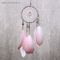 Ловец снов "Цветочки и шарик с бисером" d=11 см 30 см Ловец снов "Цветочки и шарик с бисером" d=11 см 30 см