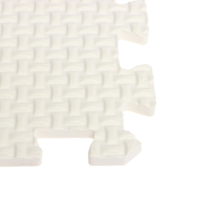 Мягкий пол универсальный, 33 &times; 33 см, цвет белый