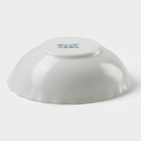 Салатник &laquo;Дива&raquo;, 1 л, d=20 см, стеклокерамика, цвет белый