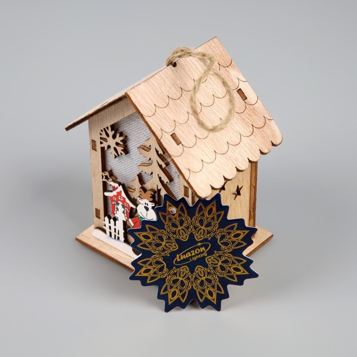 Ёлочная игрушка &laquo;Олень&raquo;, от батареек, свечение тёплое белое