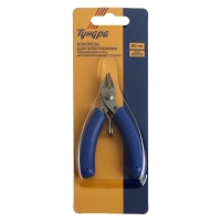 Бокорезы для электроники ТУНДРА mini, нерж. сталь, противоскользящие рукоятки, 90 мм Бокорезы для электроники ТУНДРА mini, нерж. сталь, противоскользящие рукоятки, 90 мм