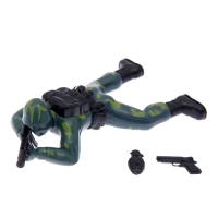 Фигурка солдатика &laquo;Пехотинец&raquo;, заводной, ползает, цвета МИКС