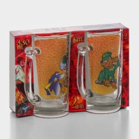 Набор пивных кружек &laquo;Приколисты&raquo;, 330 мл, в подарочной упаковке, 2 шт, рисунок МИКС