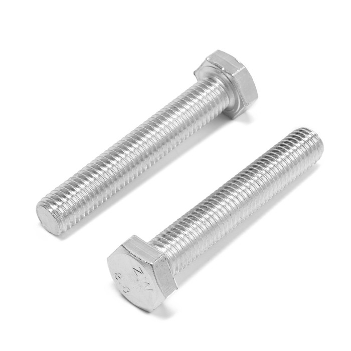 Болт ТУНДРА, оцинкованный, DIN 933, класс прочности 8.8, М12х70 мм, 1 кг Болт ТУНДРА, оцинкованный, DIN 933, класс прочности 8.8, М12х70 мм, 1 кг