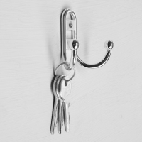 Крючок-вешалка №13, хром глянец, 100 шт.