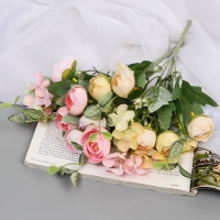 Букет "Роза пионовидная" 29 см, микс