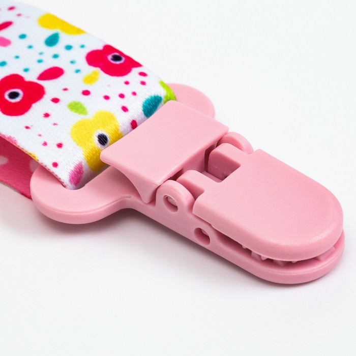 Держатель для соски - пустышки &laquo;Цветы&raquo;, на ленте