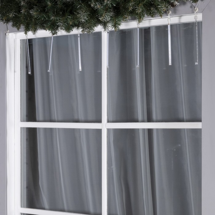 Гирлянда «Сосульки» 2.4 × 0.2 м, IP44, прозрачная нить, 96 LED, свечение мульти с эффектом стекания, 12 В Гирлянда «Сосульки» 2.4 × 0.2 м, IP44, прозрачная нить, 96 LED, свечение мульти с эффектом стекания, 12 В