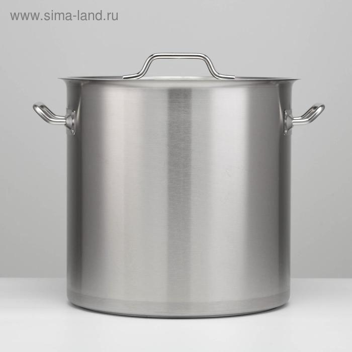 Котёл, 37 л, d=36 см, h=36 см, металлическая крышка, капсульное дно, индукция, нержавеющая сталь