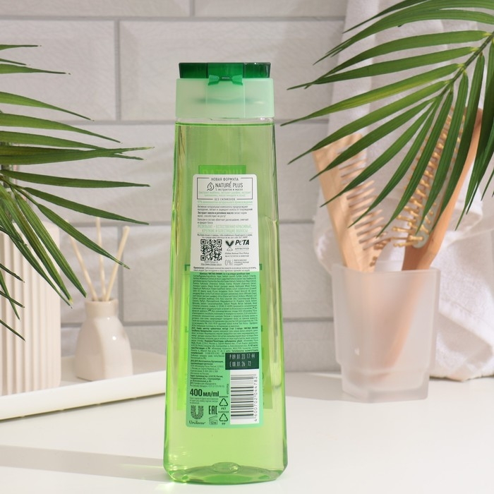 Шампунь и бальзам для волос Чистая линия 2 в 1 &laquo;Фитокератин&raquo;, с хмелем и репейным маслом, 400 мл